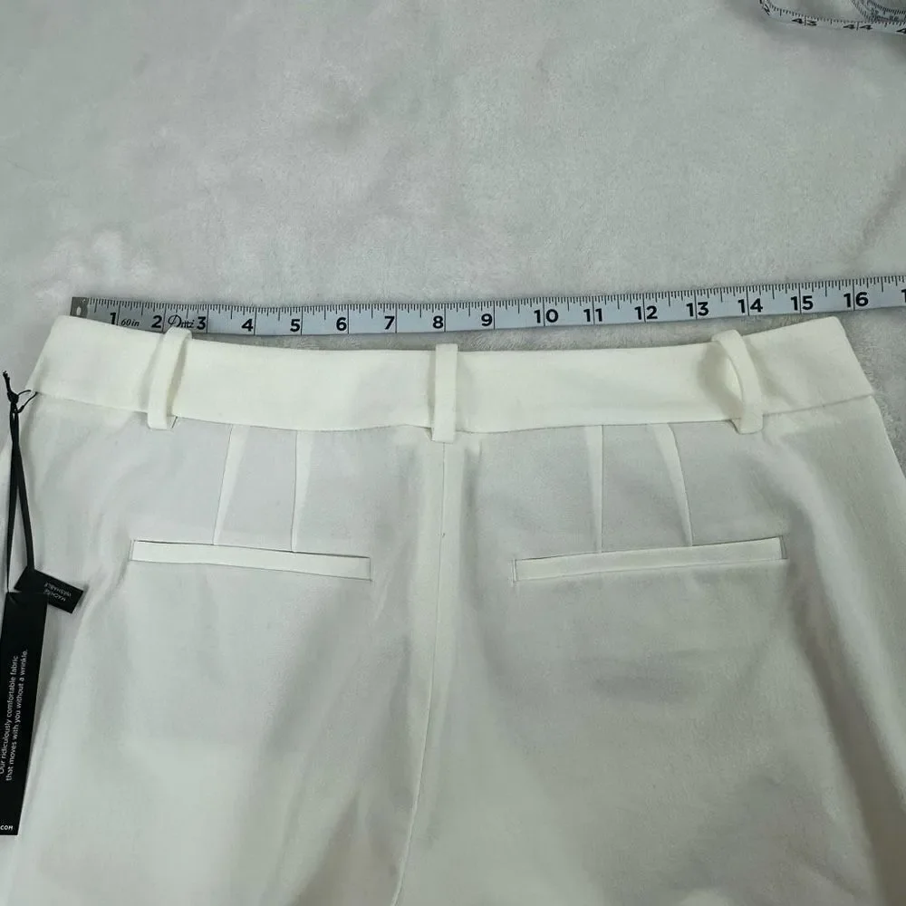 White House Black Market Women's Size 8‎ Dressy Bermuda Shorts Classic White New
